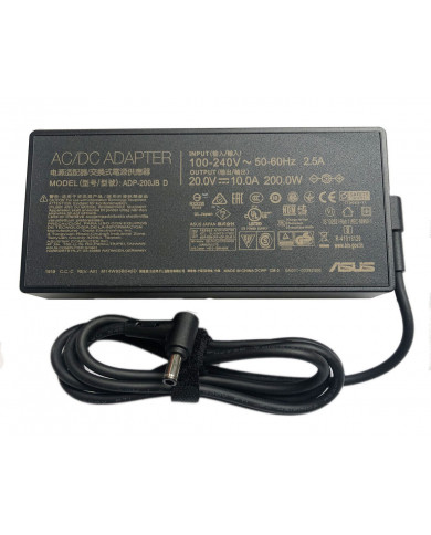 CARGADOR ASUS 20V 10A 200W PUNTA AGUJA FINA NEGRA