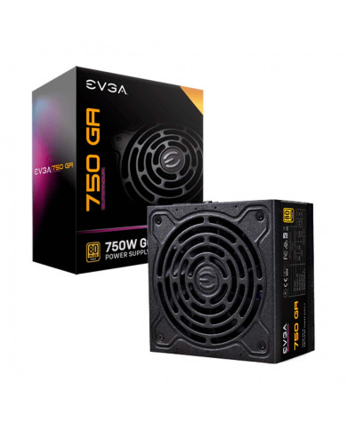 FUENTE DE PODER EVGA 750 GA SUPERNOVA 80P GOLD 750W / 220-GA-0750-X1