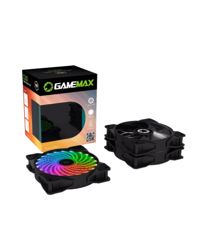VENTILADOR GAMEMAX CL300 RGB 3-EN-1 120MM x3 + CONTROL