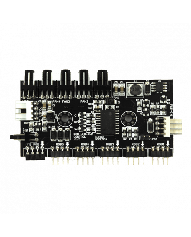 CONTROLADOR GAMEMAX PWM-RGB INTERFAZ DE VENTILADOR V1.5 COOLER