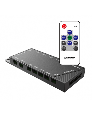 CONTROLADOR GAMEMAX PWM-RAINBOW INTERFAZ DE VENTILADOR V2.0 COOLER
