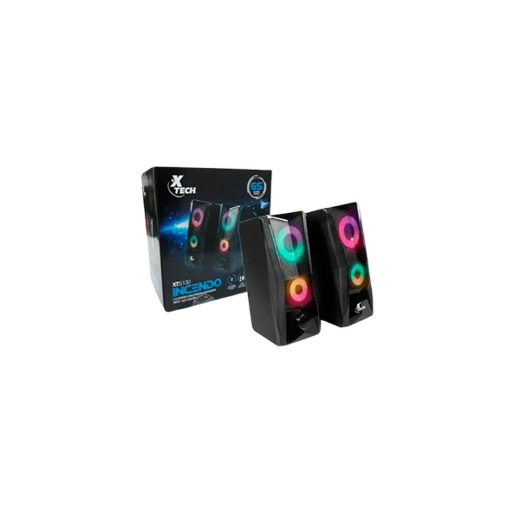 PARLANTES XTECH XTS-130 INCENDO LED STEREO