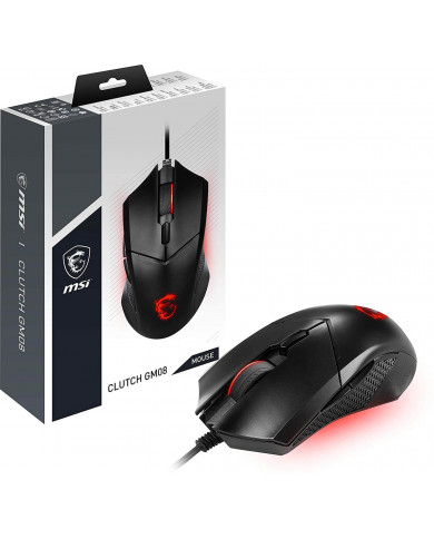 MOUSE MSI CLUTCH GM08 USB NEGRO GAMING