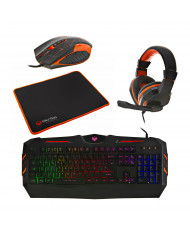 DESKTOP KIT MEETION MT-C500 USB 4-EN-1 BACKLIT TEC-MOU-HEADPHONE/PAD