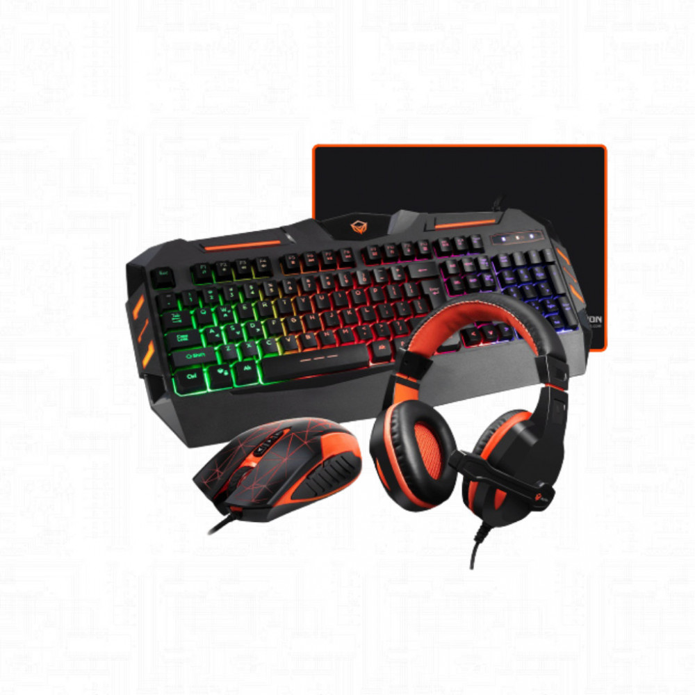DESKTOP KIT MEETION MT-C500 USB 4-EN-1 BACKLIT TEC-MOU-HEADPHONE/PAD