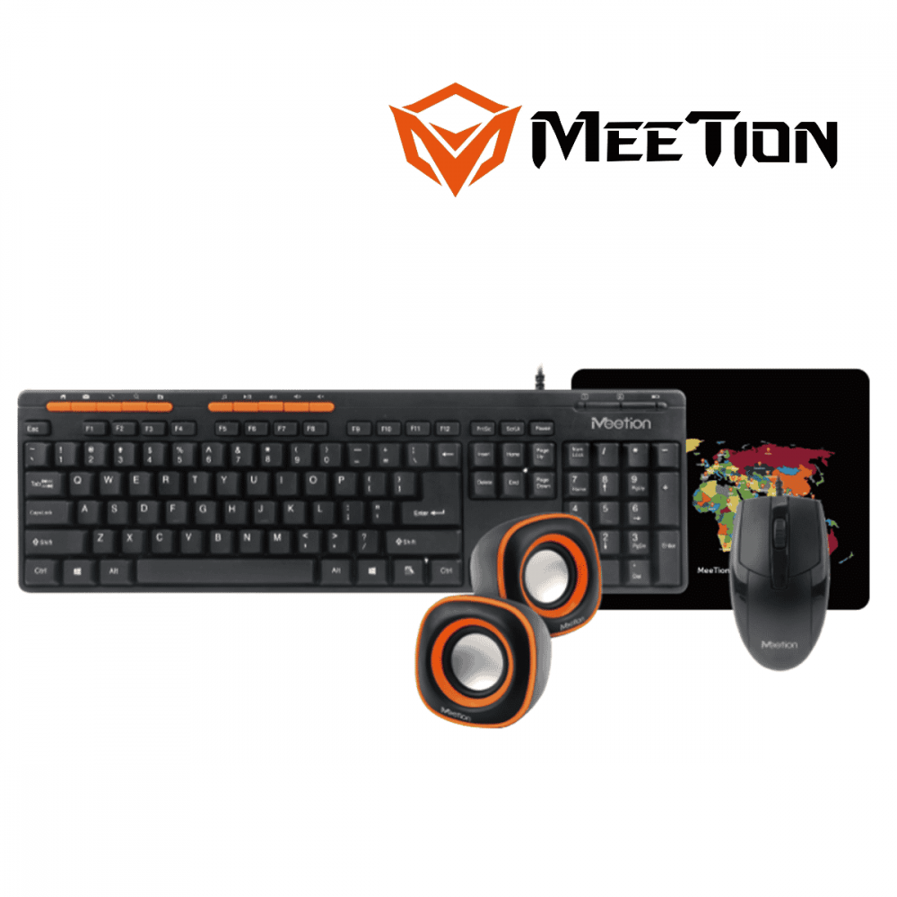 DESKTOP KIT MEETION MT-C105 3-1 USB TEC+MOU+PARLANTES+PAD