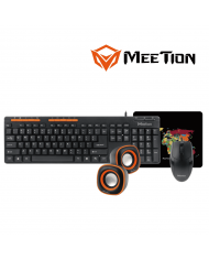DESKTOP KIT MEETION MT-C105 3-1 USB TEC+MOU+PARLANTES+PAD