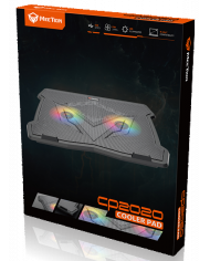 COOLING PAD MEETION MT-CP2020 RGB NEGRO 2FAN