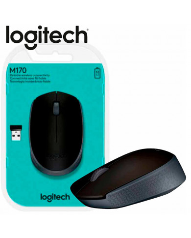 MOUSE LOGITECH M170 GRIS / NEGRO WIRELESS