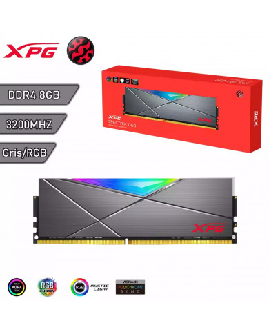 MEMORIA XPG 16GB 3200 RGB SPECTRIX D50 PC4-25600