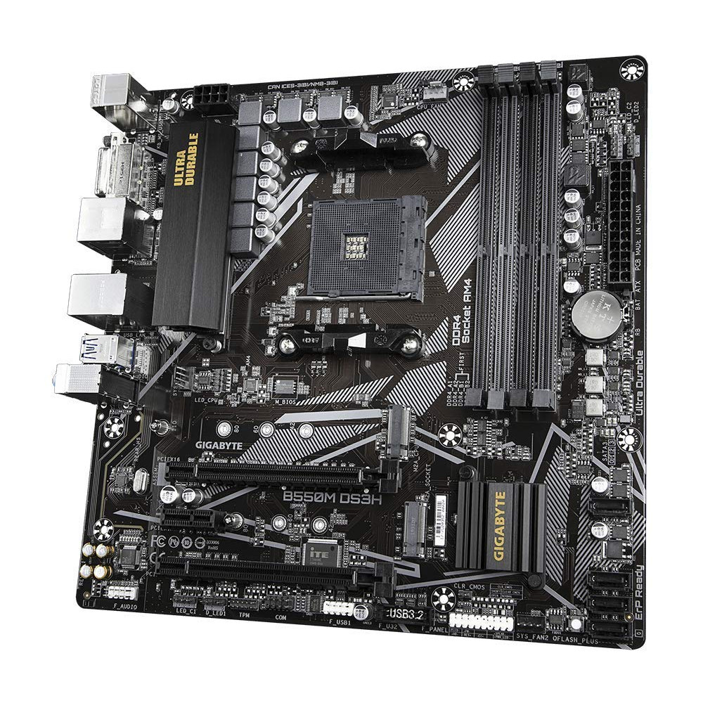MAINBOARD GIGABYTE B550M DS3H AM4 RYZEN 5000 4DDR4