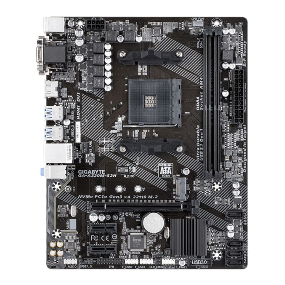 MAINBOARD GIGABYTE A320M-S2H V2 AM4 2DDR4