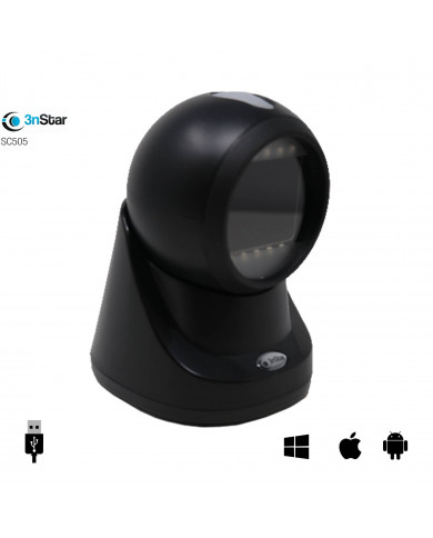 LECTOR DE CODIGO BARRAS 3NSTAR SC505 USB IMAGER 2D OMNI SOBREMESA