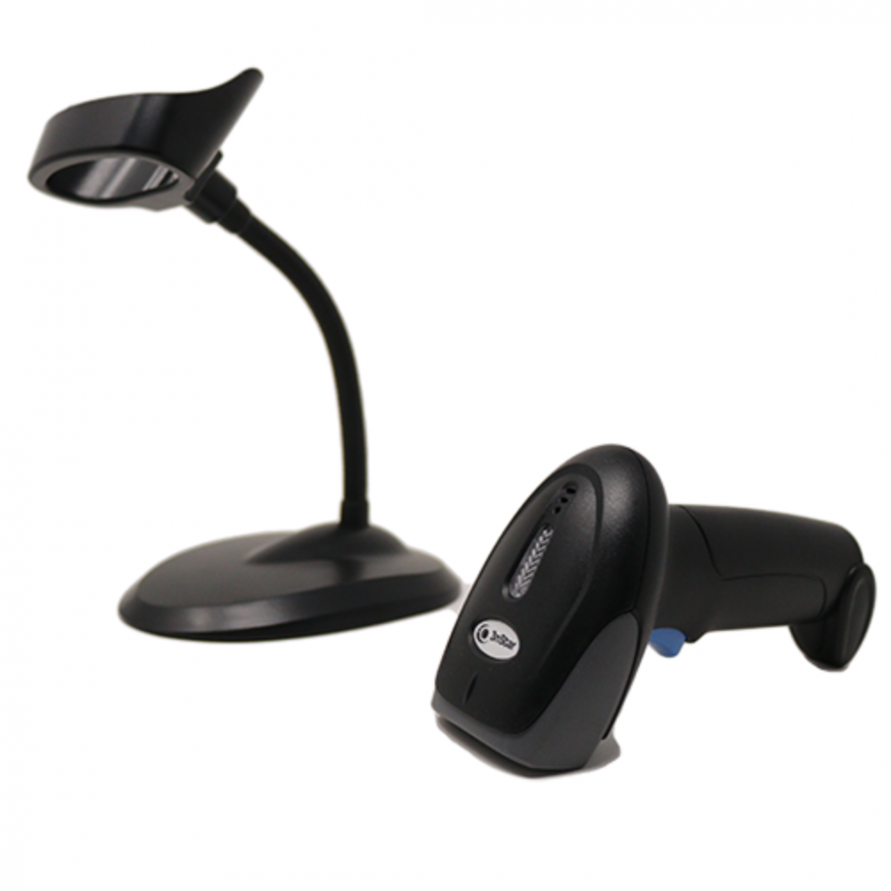 LECTOR DE CODIGO BARRAS 3NSTAR SC050 USB LASER 1D + BASE