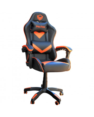 SILLA GAMER MEETION MT-CHR04 NARANJA/NEGRA