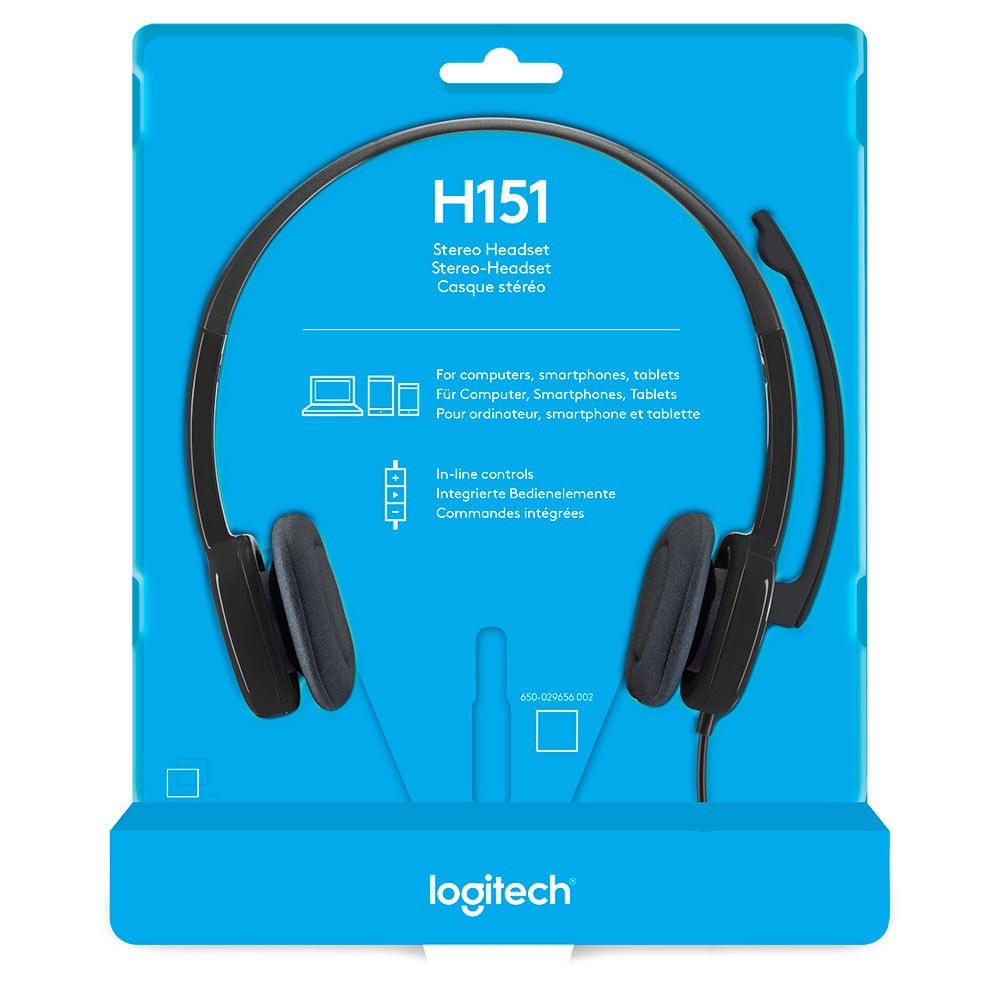 HEADSET LOGITECH H151 NEGRO STEREO
