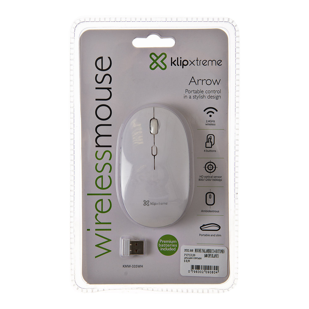 MOUSE KLIPX KMW-335WH WIRELESS