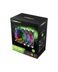VENTILADOR GAMEMAX RB300 3-EN-1 120MM x3 VORTEX RGB AURA SYNC