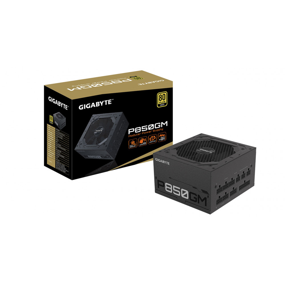 FUENTE DE PODER GIGABYTE P850GM 80P GOLD MODULAR SMART FAN / GP-P850GM