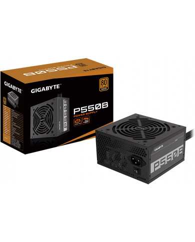 FUENTE DE PODER GIGABYTE 550W P550B 80P BRONZE 120MM SILENT FLAT / GP-P550B
