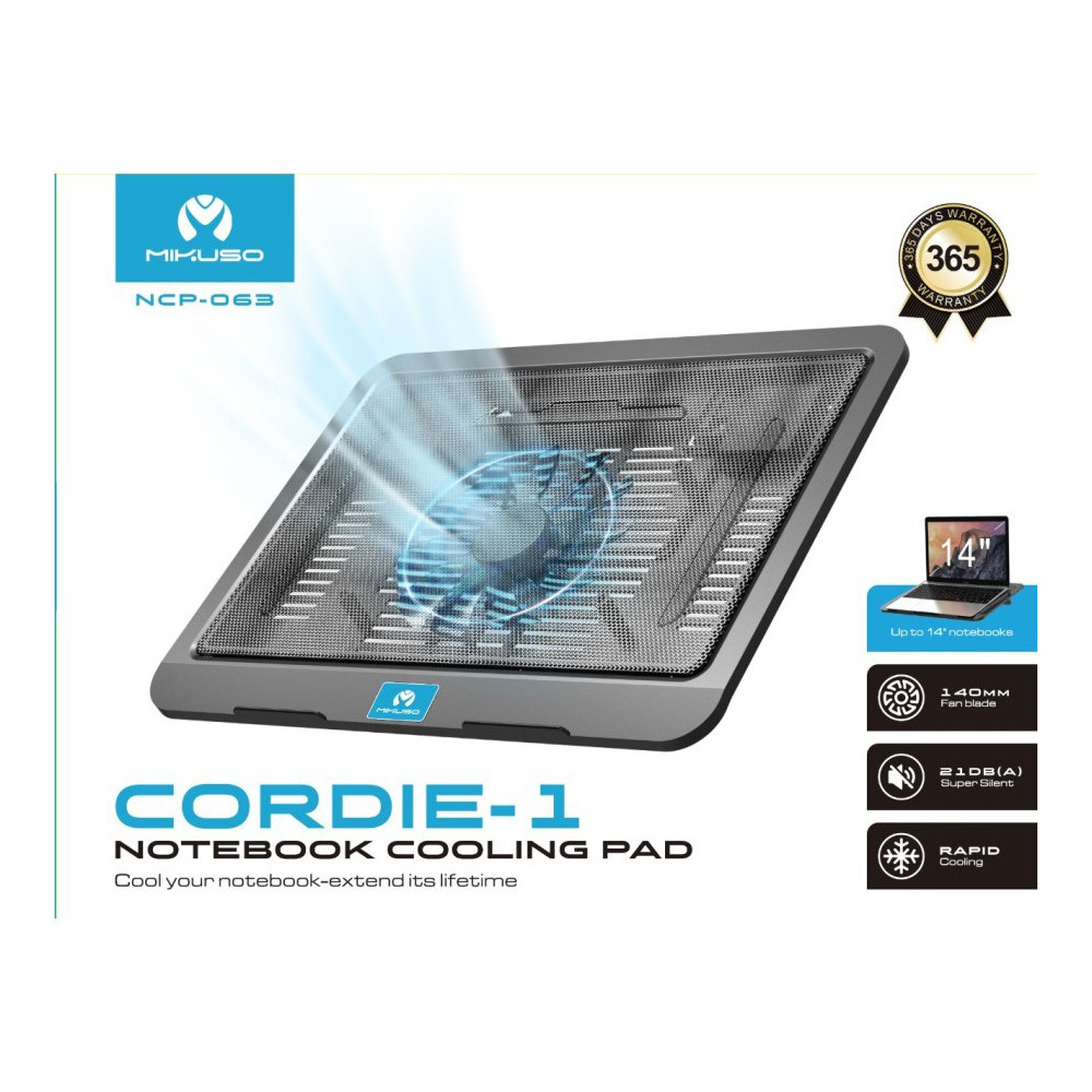 COOLING PAD NCP-063 MIKUSO CORDIE-1 140MM 1FAN / 22-01-021