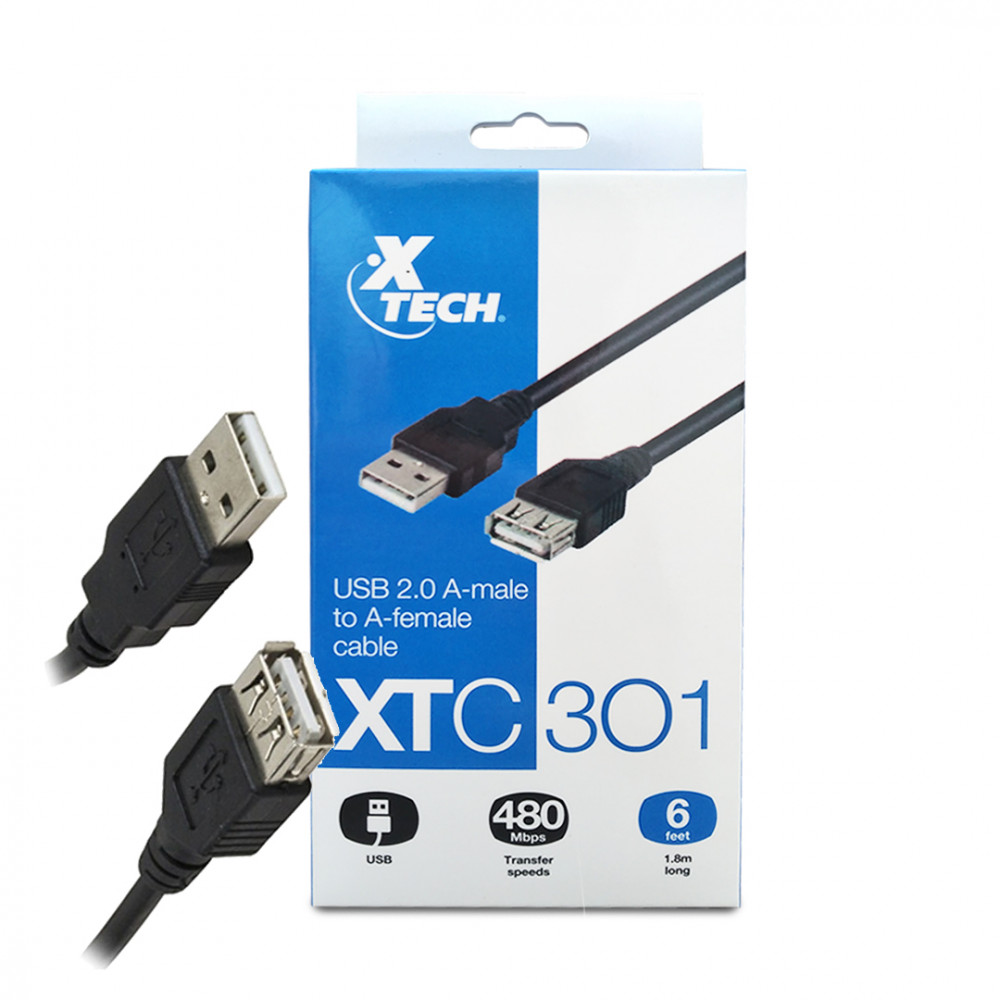 CABLE XTECH XTC306 15FT USB 4.5 M-H XTC-306