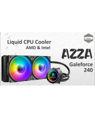 COOLER AZZA BLIZZARD GALEFORCE 240 ARGB 2x120MM