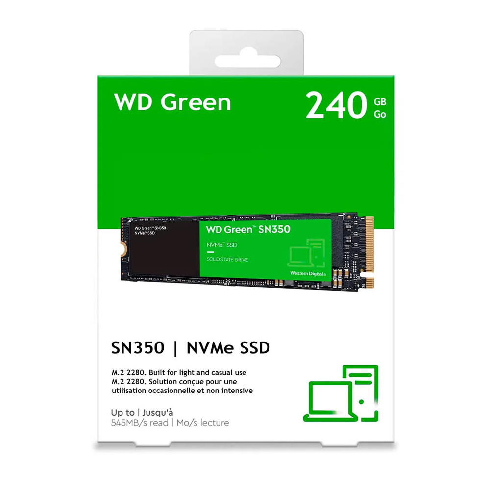 DISCO DURO WD 240 GB M.2 2280 SN350 NVMe SSD