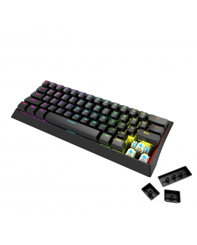 TECLADO MARVO KG962 EN-R USB MECH (60%) RED SWITCH