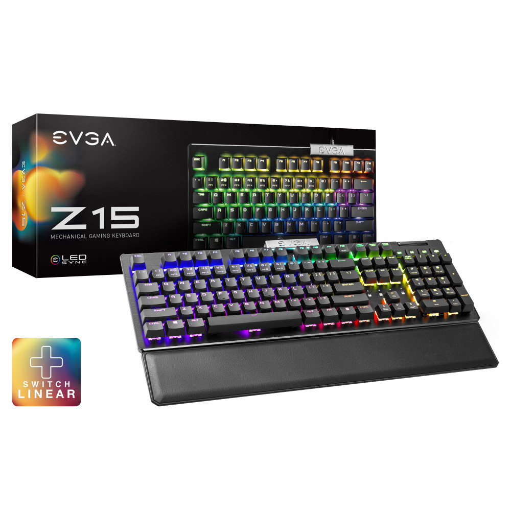 TECLADO EVGA Z15 USB MECH + SWITCH LINEAR RGB