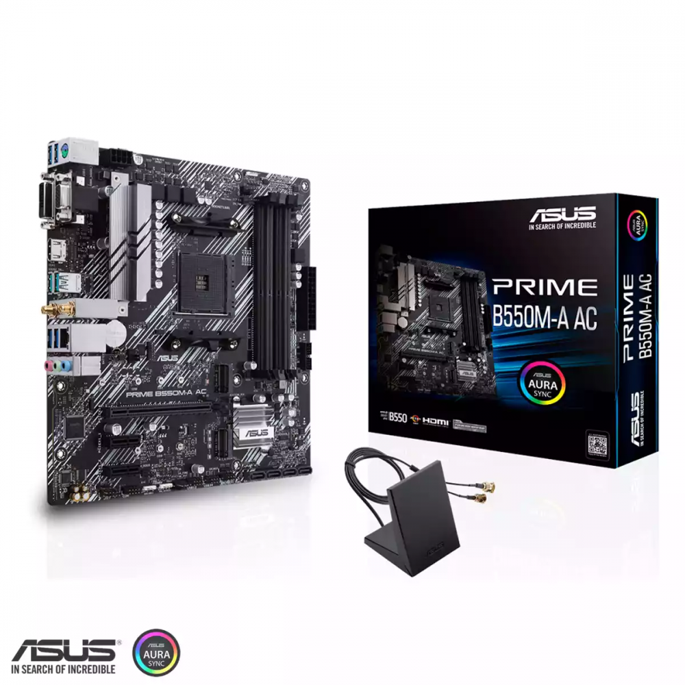 MAINBOARD ASUS B550M-A AC PRIME AM4 3-GEN RYZEN