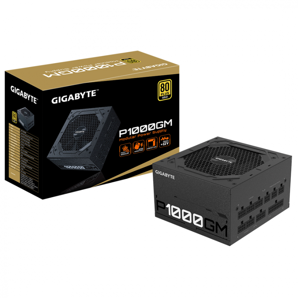 FUENTE DE PODER GIGABYTE P1000GM 80P GOLD MODULAR