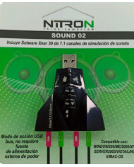 ADAPTADOR DE SONIDO NITRON SOUND 02 7.1 CANALES