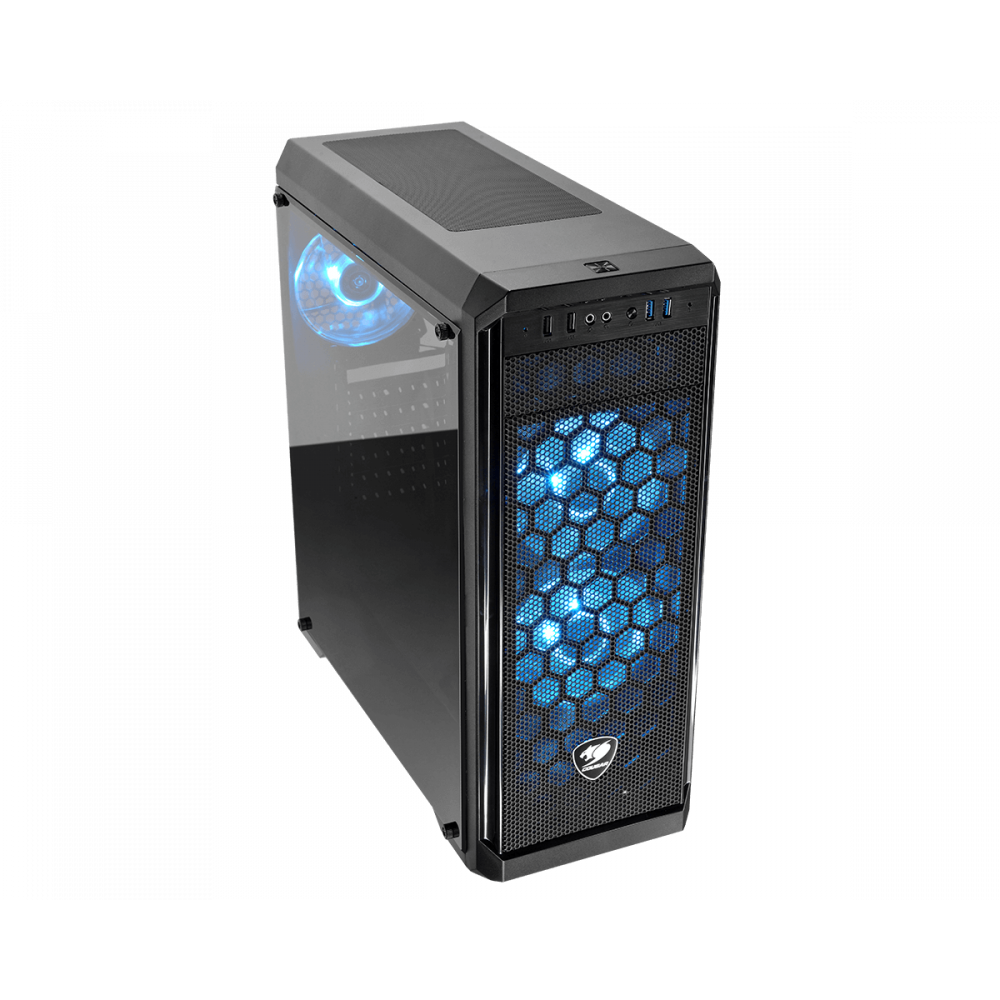 CASE COUGAR MX330-G AIR NEGRO VIDRIO