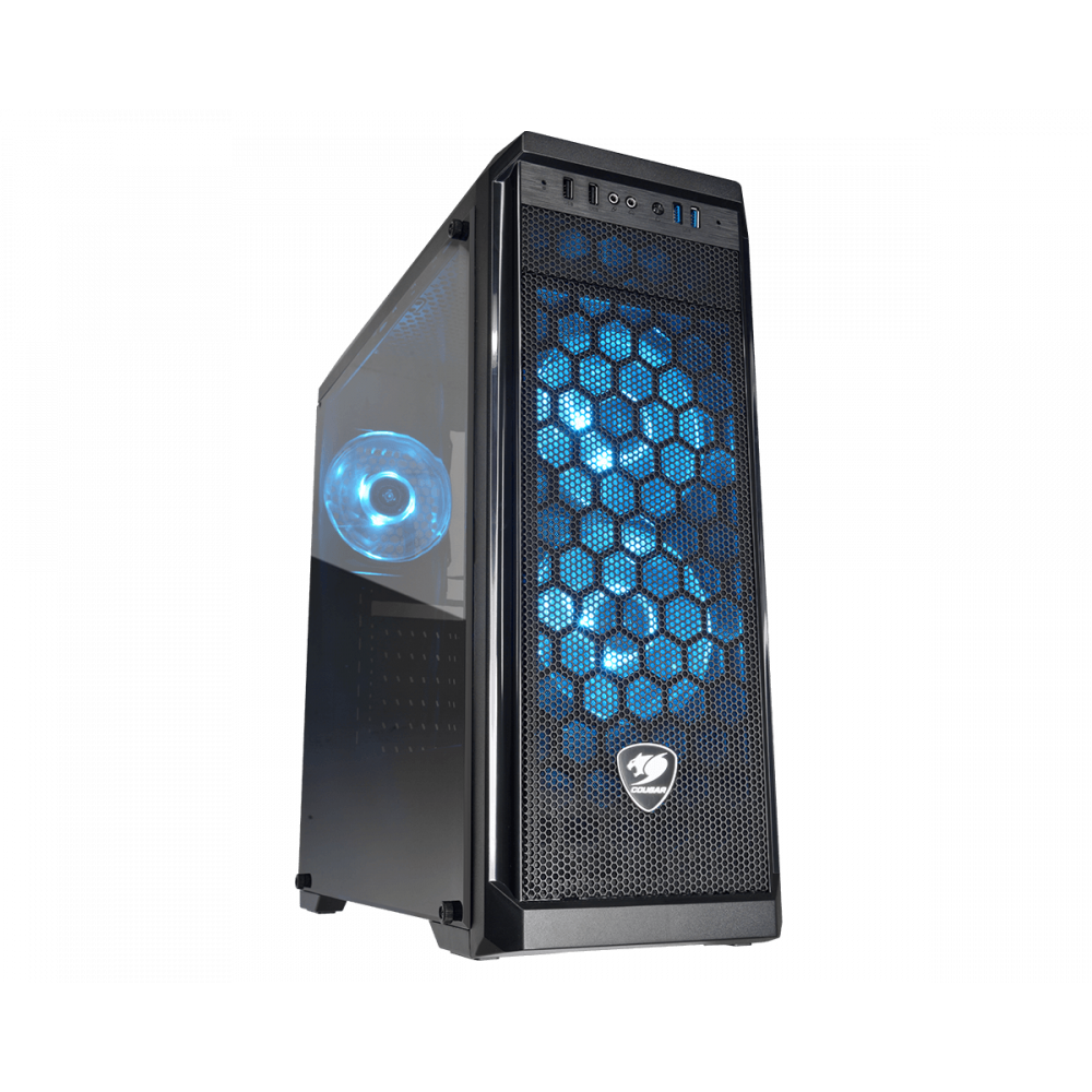 CASE COUGAR MX330-G AIR NEGRO VIDRIO
