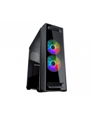 CASE COUGAR MX350 RGB NEGRO VIDRIO