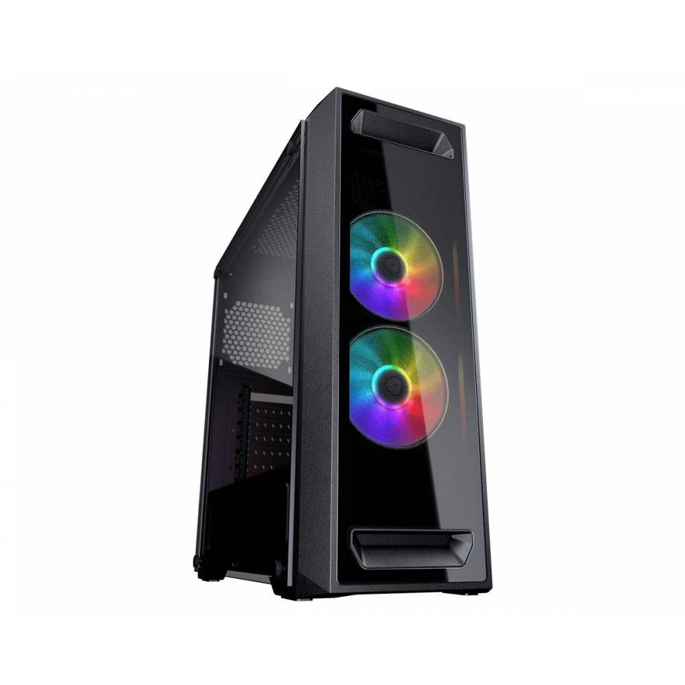 CASE COUGAR MX350 RGB NEGRO VIDRIO