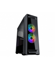 CASE COUGAR MX350 RGB NEGRO VIDRIO