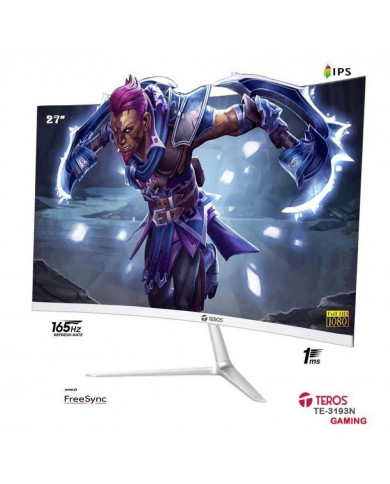 MONITOR TEROS TE-3193N 27" CURVO 165Hz 1MS LOW BLUE R1800HDMI/DP/AUDIO