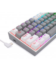 TECLADO REDRAGON FIZZ PRO K616-RGB MECANICO GRIS/BLANCO