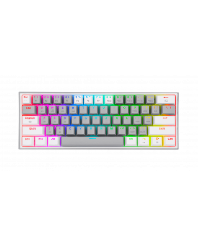 TECLADO REDRAGON FIZZ PRO K616-RGB MECANICO GRIS/BLANCO