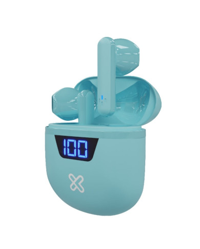 AUDIFONOS KLIPX KYE-006AQ TURQUESA TOUCHBUDS INEAR BLUETOOTH