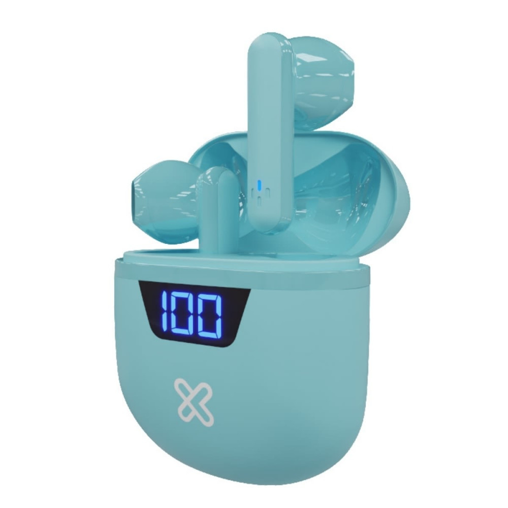 AUDIFONOS KLIPX KYE-006AQ TURQUESA TOUCHBUDS INEAR BLUETOOTH