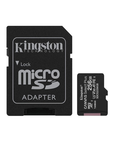 MEMORIA MICROSD KINGSTON 256GB + ADAPTADOR