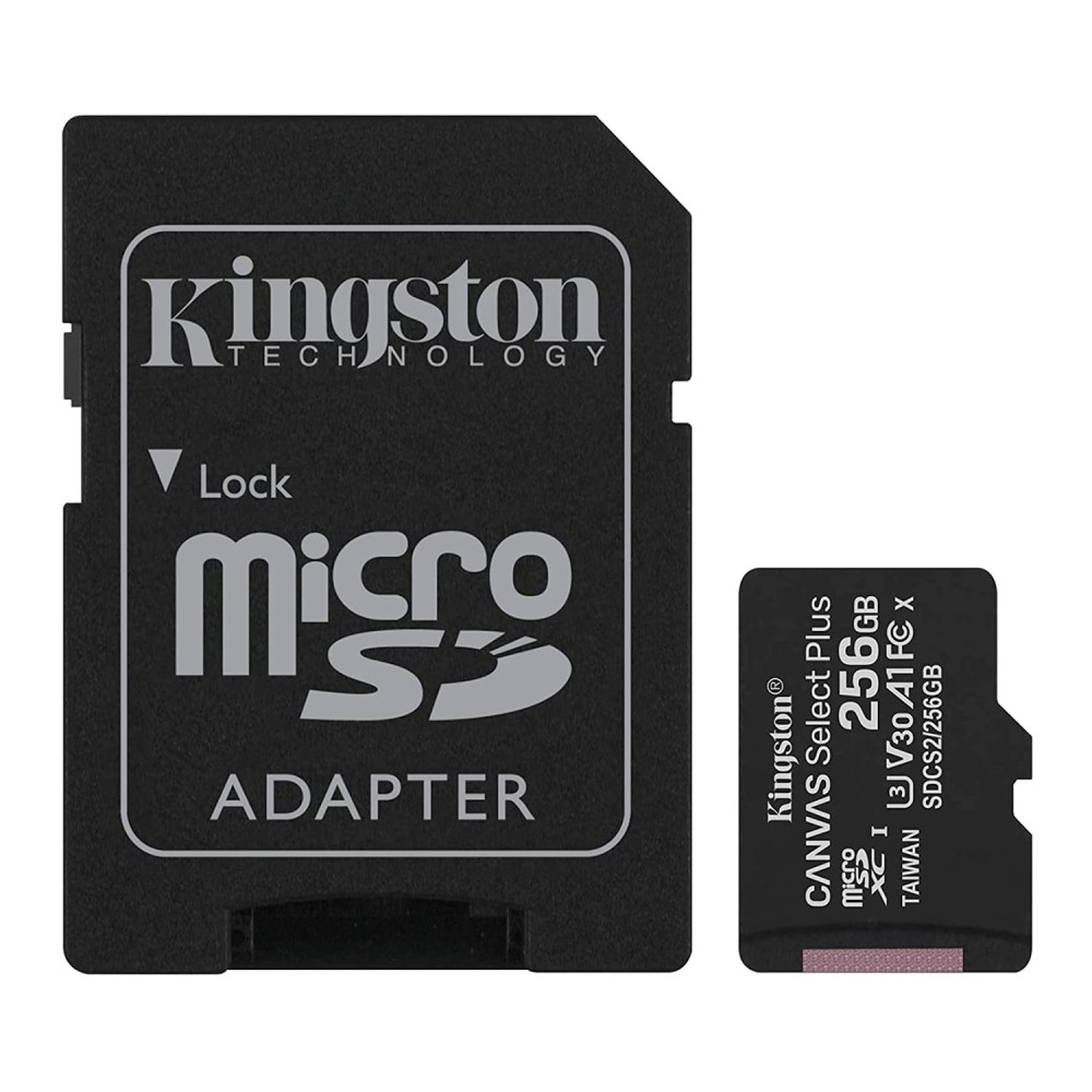 MEMORIA MICROSD KINGSTON 256GB + ADAPTADOR