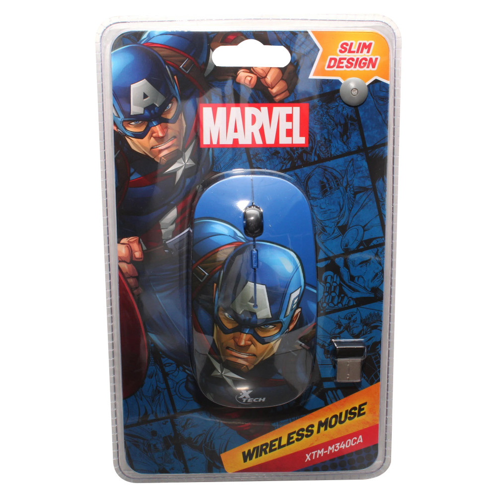 MOUSE XTECH XTM-M340CA CAPITAN AMERICA MARVEL WIRELESS