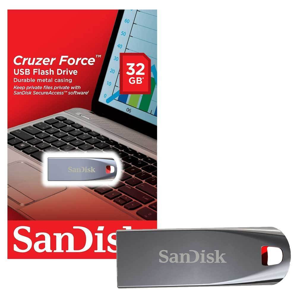 PENDRIVE SANDISK 32 GB CRUZER FORCE METAL