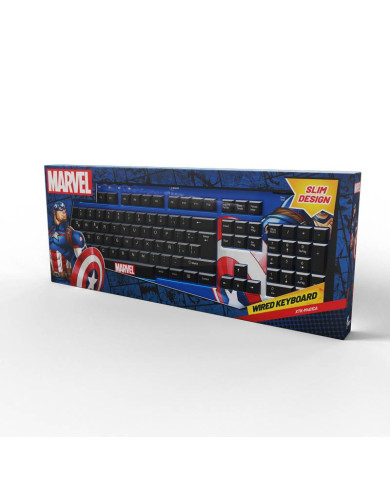 TECLADO XTECH XTK-M401CA USB SLIM CAPITAN AMERICA MARVEL