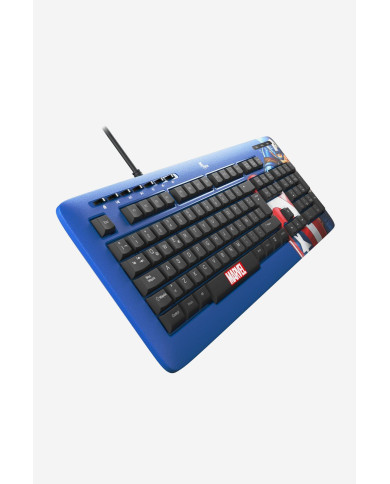 TECLADO XTECH XTK-M401CA USB SLIM CAPITAN AMERICA MARVEL