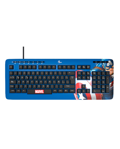 TECLADO XTECH XTK-M401CA USB SLIM CAPITAN AMERICA MARVEL